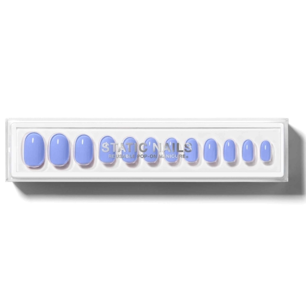 Static Nails Sky Wash Round Reusable Pop-On Nails